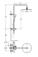 Душевая стойка CEZARES арт-ECO-CD-T-BORO — фото 3, Душевые стойки