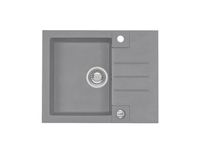 Мойка для кухни ROCK 30 GRANITAL ARCTIC-G11 595x475x160;1x с сифоном 1105296, арт-1090947.0 — фото 1, Кухонные мойки