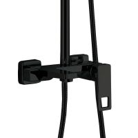 Душевая система Haiba Черная матовая арт-HB24615-7 — фото 5, Душевые стойки