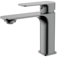 Смеситель для раковины AQUAme Monza Оружейный металл арт-AQM6310GM — фото 1, Смесители для раковины