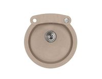 Мойка для кухни ROLL 10 GRANITAL ARCTIC-G11 510x530x200;1x с сифоном 1105296, арт-1094963.0 — фото 1, Кухонные мойки