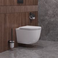 Унитаз подвесной безободковый с сиденьем CEZARES RELAX арт-CZR-38088-49-TH-TOR/SC — фото 14, Подвесные унитазы