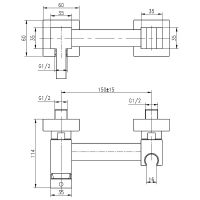 Гигиенический душ со смесителем CeramaLux Хром арт-DBS/009 — фото 2, Гигиенические души