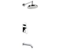 Товар: Встраиваемый комплект для ванны с изливом и верхней душевой насадкой арт-A13020 - фото 1 Встраиваемый комплект для ванны с изливом и верхней душевой насадкой арт-A13020 — фото 1, Встраиваемые душевые комплекты