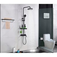 Душевая система Orans OLS-7558 Черная арт-7558000 — фото 3, Душевые стойки