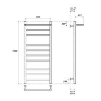 Товар: Водяной полотенцесушитель Point Аврора П9 500x1000 с полкой Хром арт-PN10150P - фото 3 Водяной полотенцесушитель Point Аврора П9 500x1000 с полкой Хром арт-PN10150P — фото 3, Водяные полотенцесушители