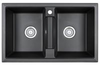 Товар: Granula-, кухонная мойка, кварц арт-8101, ЧЁРНЫЙ - фото 1 Granula-, кухонная мойка, кварц арт-8101, ЧЁРНЫЙ — фото 1, Кухонные мойки