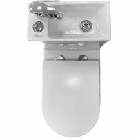 Унитаз биде Laguraty с раковиной и смесителем с бачком и сиденьем Микролифт арт-8074AC — фото 7, Напольные унитазы