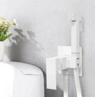 Гигиенический душ со смесителем Boch Mann Resia W CK-P11W Белый матовый арт-BM10415 — фото 4, Гигиенические души