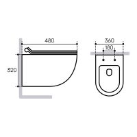 Комплект унитаза с инсталляцией Aqueduto Ovo с сиденьем Микролифт и клавишей смыва Хром арт-AQDS016T — фото 11, Комплекты унитаз + инсталляция