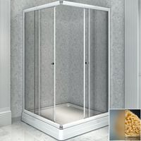 Душевой уголок Radomir 100x90 R с поддоном профиль Белый стекло матовое арт-1-03-1-2-0-1211 — фото 1, Прямоугольные душевые уголки