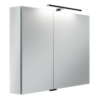 Зеркальный шкаф для ванной комнаты SANCOS Hilton 1000x148х740 мм, с LED подсветкой, арт. арт-Z1000 — фото 4, Зеркальные шкафы в ванную