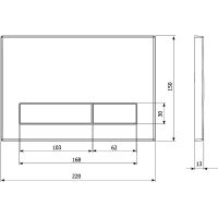 Товар: Клавиша смыва KK POL M16 Сатин арт-350/PPS/015-00-00 - фото 2 Клавиша смыва KK POL M16 Сатин арт-350/PPS/015-00-00 — фото 2, Кнопки смыва