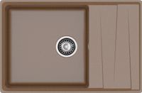 GRANFEST Мойка LEVEL 760L 1-чаша+крыло 760*500 терракот арт.GF- арт-LV-760L терракот — фото 2, Кухонные мойки