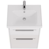 Тумба PRIME, 60 см, подвесная/напольная, 2 ящика, белый глянец арт-99.9300 — фото 10, Тумбы под раковину