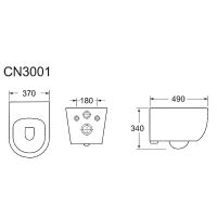 Комплект унитаза Ceramicanova Play CN3001 с инсталляцией Geberit Duofix Sigma UP320 111.300.00.5 с с арт-CN3001+111.300.00.5 — фото 11, Комплекты унитаз + инсталляция