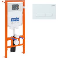 Инсталляция BelBagno с Белой клавишей смыва арт-BB002-80/BB009-MR-BIANCO — фото 1, Инсталляции для унитазов