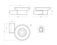 Мыльница подвесная CEZARES арт-STYLUS-SODS-NOP — фото 2, Мыльницы