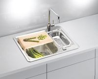 Мойка для кухни LINE MAXIM 50 SAT-90 610X500 в компл. с сифоном 1130555, арт-1089612.0 — фото 3, Кухонные мойки