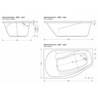 Акриловая ванна Melodia della vita Jazz 150х90 L без гидромассажа арт-MBHA00515090L — фото 3, Акриловые ванны