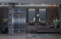 Товар: Душевой уголок Ambassador Diamond 100х100 профиль Хром стекло прозрачное арт-12011106L - фото 9 Душевой уголок Ambassador Diamond 100х100 профиль Хром стекло прозрачное арт-12011106L — фото 9, Квадратные душевые уголки