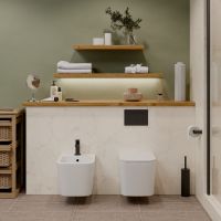 Биде Iberica Blanca Toledo Bide подвесное Белое арт-IB.TLA.B12 — фото 2, Биде подвесные