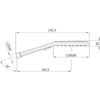 Ручной душ Bossini Agua Life Хром арт-B00177.030 — фото 6, Лейки для душа