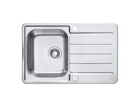 Мойка для кухни LINE MAXIM 50 SAT 90 610X500 с сифоном 1127257 арт-1085946.0 — фото 1, Кухонные мойки