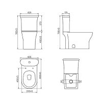 Унитаз компакт Iddis Sena с бачком и сиденьем Микролифт арт-SEN2DSEi24 — фото 6, Напольные унитазы
