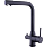Смеситель для кухни Melodia della vita Ostessa Filtro Черный арт-MDV40618bk — фото 1, Смесители для кухни