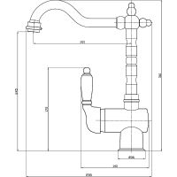 Смеситель для кухни Veragio Venezia Хром арт-30640 — фото 3, Смесители для кухни