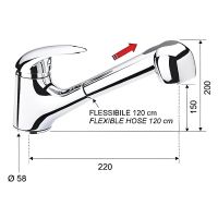 Смеситель для кухни Remer Giga Four Хром арт-G47 — фото 2, Смесители для кухни