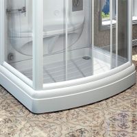 Душевая кабина Radomir Диана 3 140x108 с баней профиль Белый стекло прозрачное арт-1-05-1-0-0-0660 — фото 5, Душевые кабины