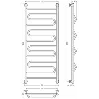Водяной полотенцесушитель Сунержа Элегия+ 1200х500 Белый матовый арт-30-0205-1250 — фото 3, Водяные полотенцесушители