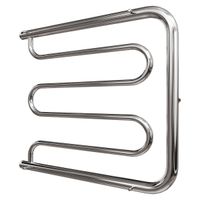 Водяной полотенцесушитель Point Фокстрот 600x500 с полкой Хром арт-PN25665P — фото 4, Водяные полотенцесушители