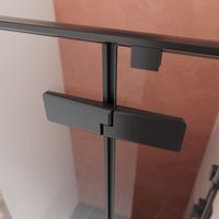 Товар: Душевая дверь Cezares арт-LINER-B-12-90-C-NERO-R - фото 3 Душевая дверь Cezares арт-LINER-B-12-90-C-NERO-R — фото 3, Распашные душевые двери