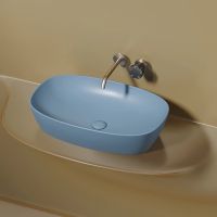 Раковина-чаша Ceramicanova Element 60 Голубая матовая арт-CN6049ML — фото 7, Раковины накладные