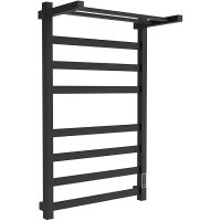 Электрический полотенцесушитель Melodia della vita Moderno Shelf Ferrum 50х80 П8 с полк арт-MTRMSF5080bk — фото 1, Электрические полотенцесушители