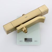 Товар: Душевая система Raglo с термостатом Золото матовое арт-R22.26.03 - фото 12 Душевая система Raglo с термостатом Золото матовое арт-R22.26.03 — фото 12, Душевые стойки