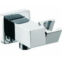 Шланговое подключение Remer с держателем ручного душа Хром арт-337S — фото 1, Шланговые подключения