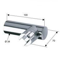 Держатель ручного душа Remer Хром арт-339N — фото 2, Держатели для душа