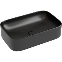 Раковина-чаша Ceramicanova Element 61 Черная матовая арт-CN6053MB — фото 2, Раковины накладные