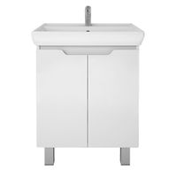 Товар: Тумба Q PLUS (D), 70 см, подвесная/напольная, 2 дверцы, с опорами, белый глянец арт-99.1005 - фото 9 Тумба Q PLUS (D), 70 см, подвесная/напольная, 2 дверцы, с опорами, белый глянец арт-99.1005 — фото 9, Тумбы под раковину