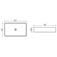 Раковина-чаша Ceramicanova Element 60 Белая арт-CN6070 — фото 6, Раковины накладные