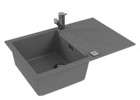 Товар: Мойка для кухни ALVEUS GRANITAL CADIT 20 CONCRETE - G81 790 X 500 1X в комплекте с сифоном 1132823, арт-1132025.0 - фото 3 Мойка для кухни ALVEUS GRANITAL CADIT 20 CONCRETE - G81 790 X 500 1X в комплекте с сифоном 1132823, арт-1132025.0 — фото 3, Кухонные мойки