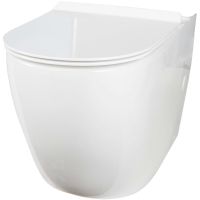 Унитаз компакт Creto Logan L1 без бачка и с сиденьем Микролифт арт-1001-004-WF — фото 1, Напольные унитазы