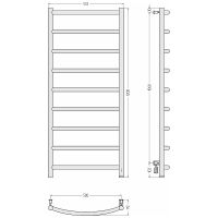 Электрический полотенцесушитель Сунержа Галант 4.0 1200x500 R Белый арт-12-0831-1250 — фото 2, Электрические полотенцесушители