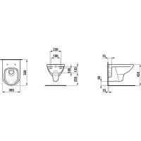 Унитаз Laufen Pro S подвесной без сиденья арт-8.2096.0.000.000.1 — фото 3, Подвесные унитазы