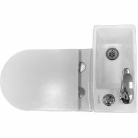 Унитаз биде Laguraty с раковиной и смесителем с бачком и сиденьем Микролифт арт-8074AC — фото 8, Напольные унитазы