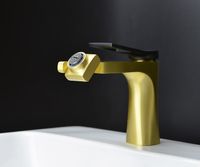 Смеситель для раковины Bronze de Luxe Element Матовое золото Черный арт-EL02XGB — фото 7, Смесители для раковины